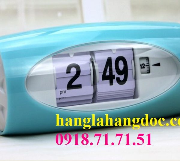 Đồng hồ lá lật (flip clock) để bàn version 2 (có báo thức) độc đáo