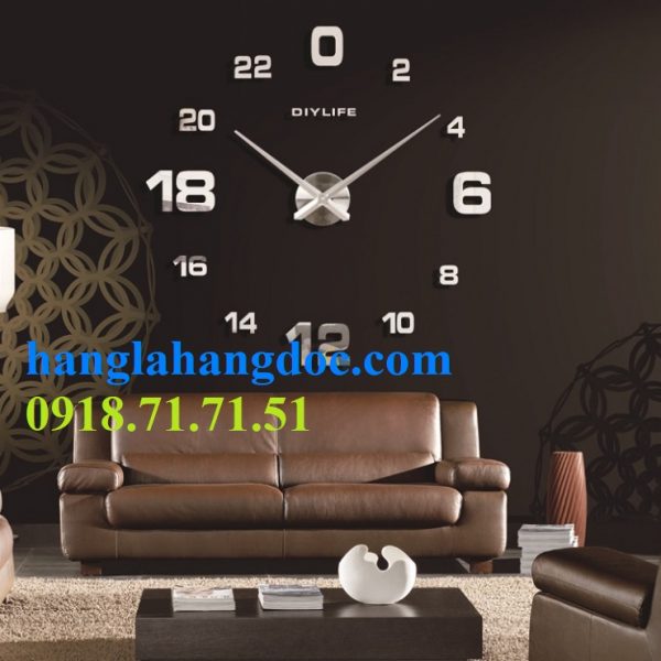 Đồng hồ dán tường độc lạ nhất - 24 giờ trong 1 vòng quay NS-24