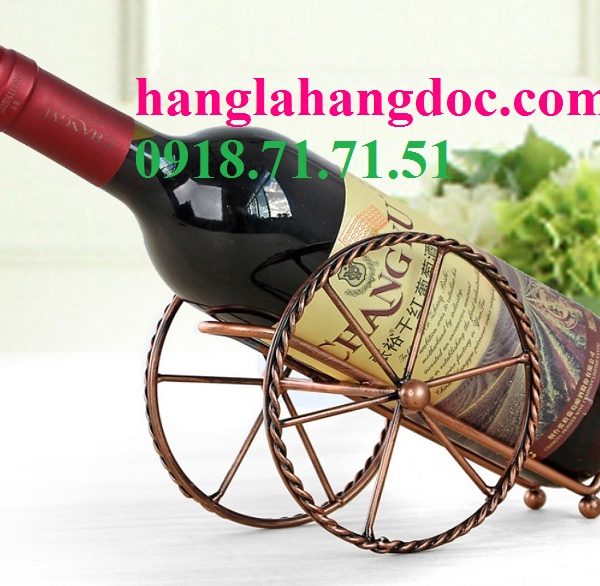 Giá đỡ chai rượu vang hình khẩu pháo